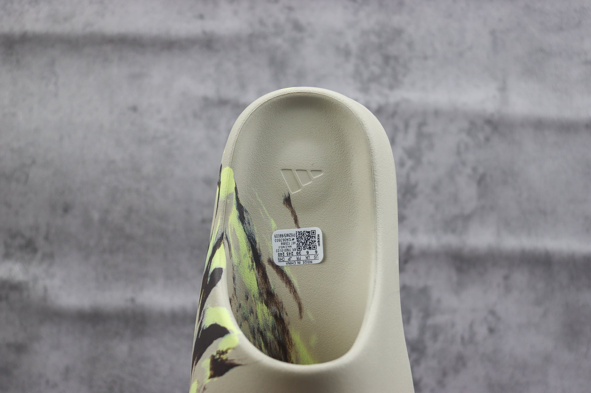 Adidas Yeezy Slide Grey Yellow Camo