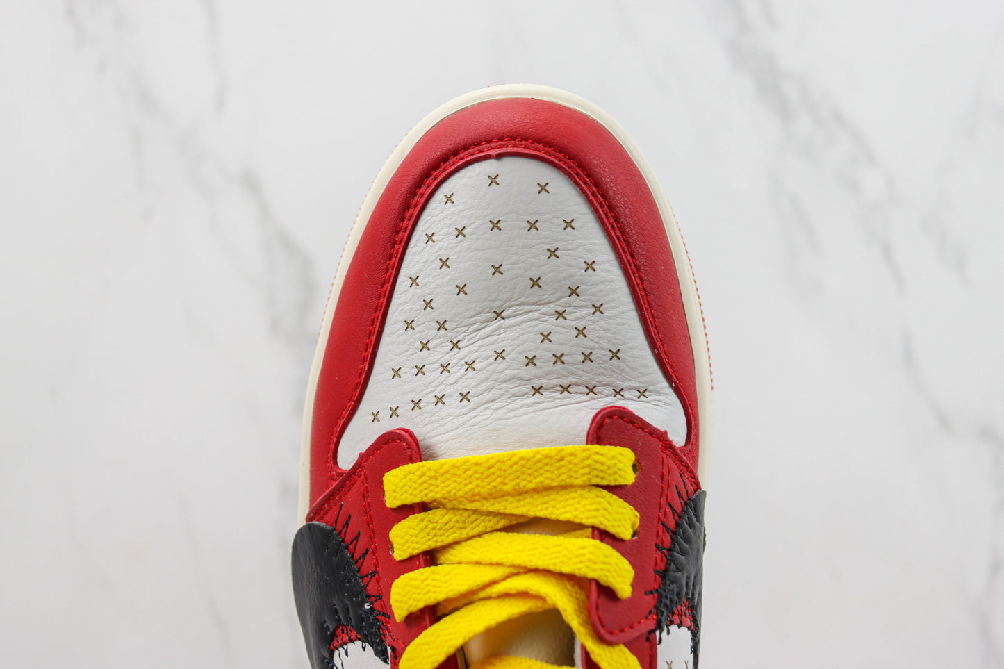 Air Jordan 1 High Red Glitter Patchwork