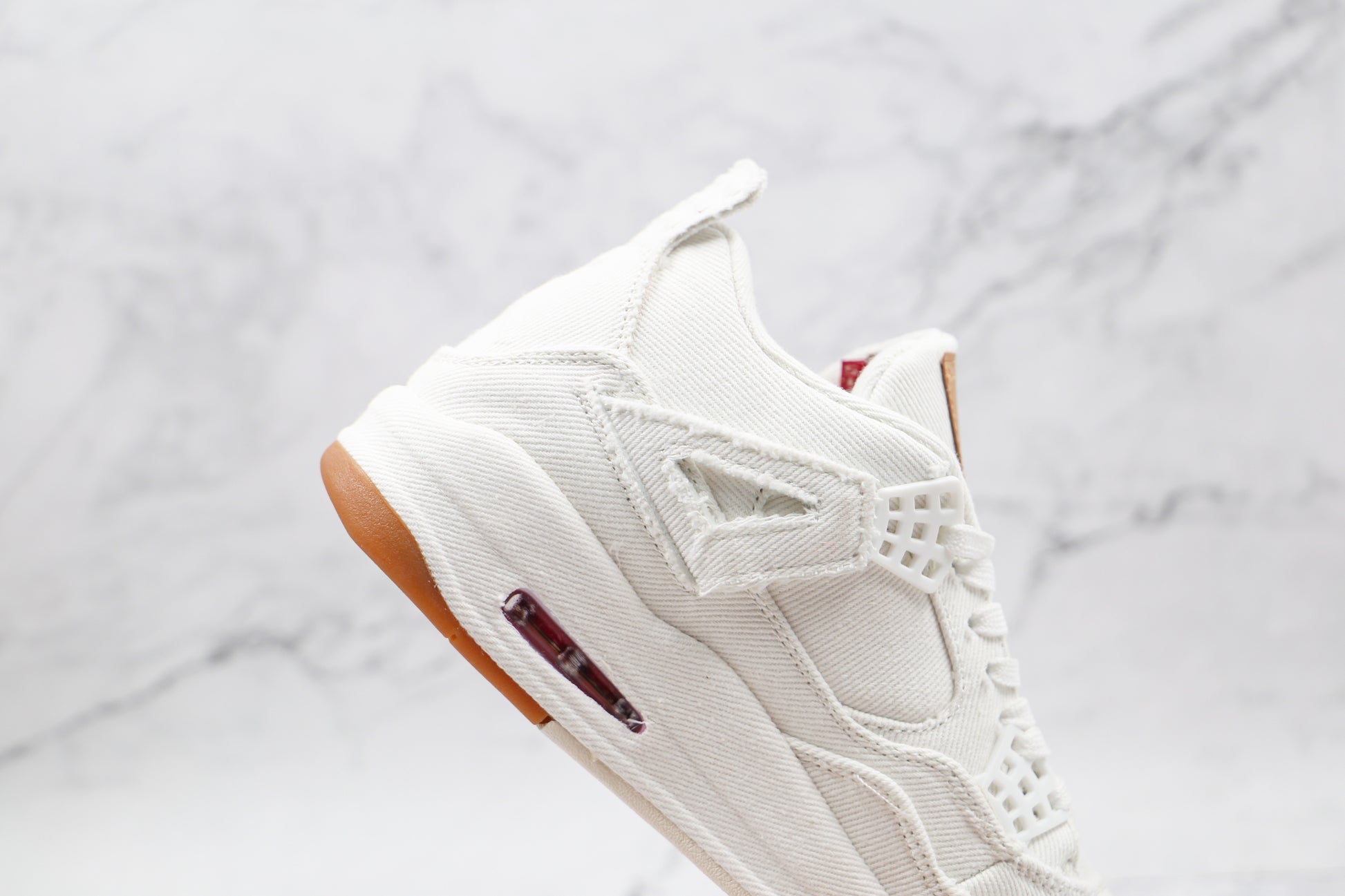 Air Jordan 4 Levis White Denim