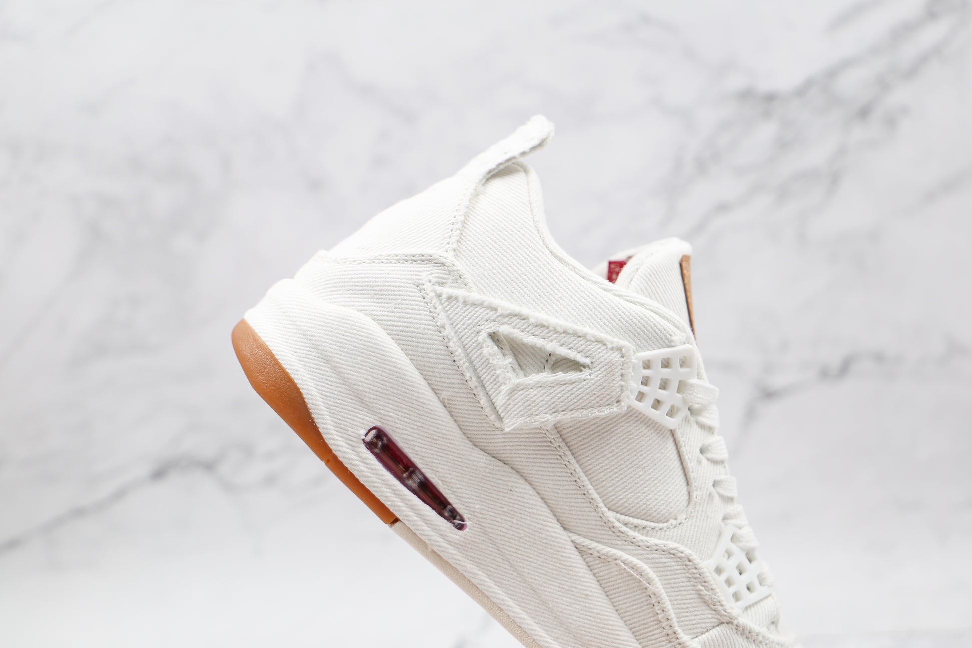 Air Jordan 4 Levis White Denim