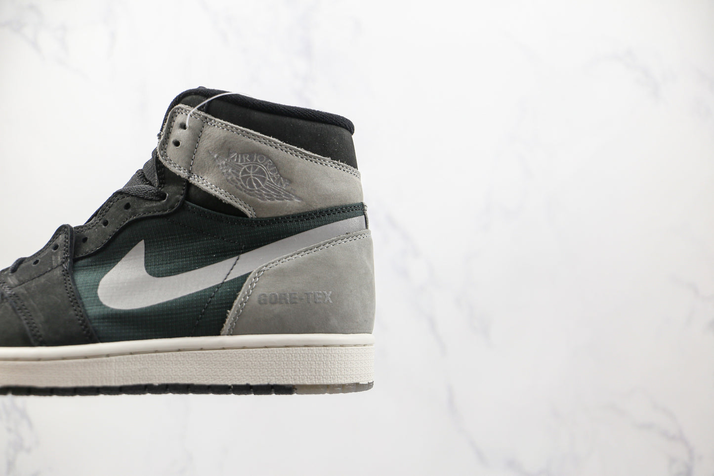 Air Jordan 1 High Black Green Grey