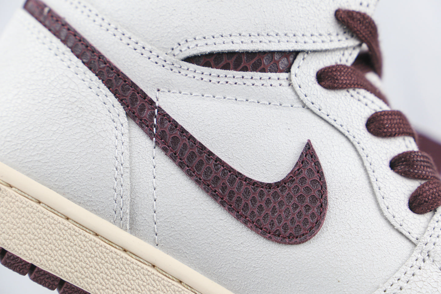 Air Jordan 1 High A Ma Maniere Burgundy Snakeskin