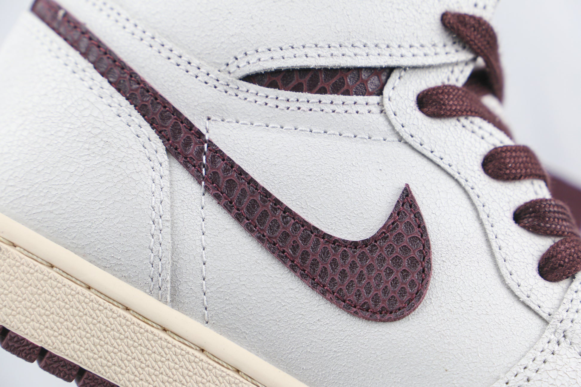 Air Jordan 1 High A Ma Maniere Burgundy Snakeskin