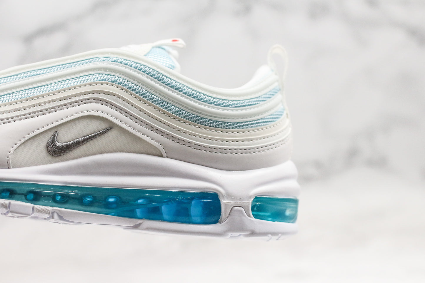 Nike Air Max 97 MSCHF x INRI Jesus Shoes Blue Tint