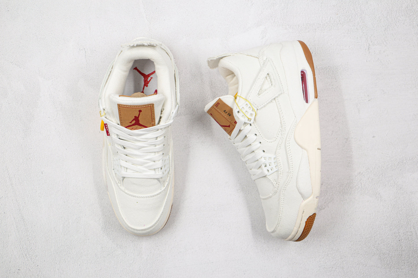 Air Jordan 4 Levis White Denim