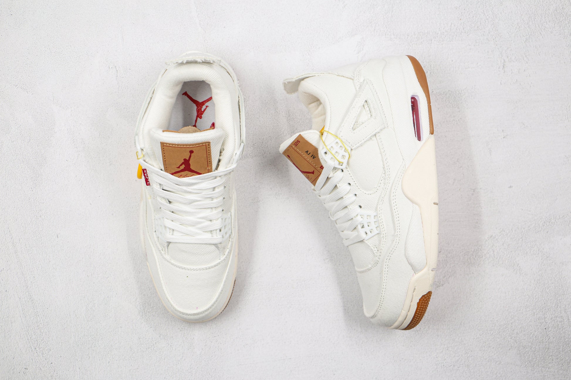 Air Jordan 4 Levis White Denim