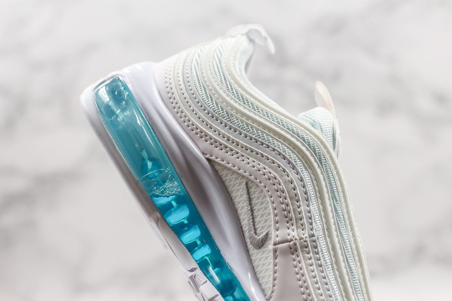 Nike Air Max 97 MSCHF x INRI Jesus Shoes Aqua