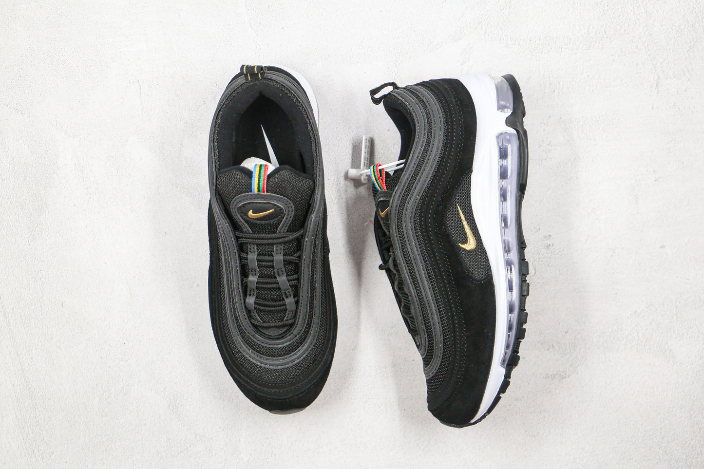 Nike Air Max 97 Black Gold Swoosh