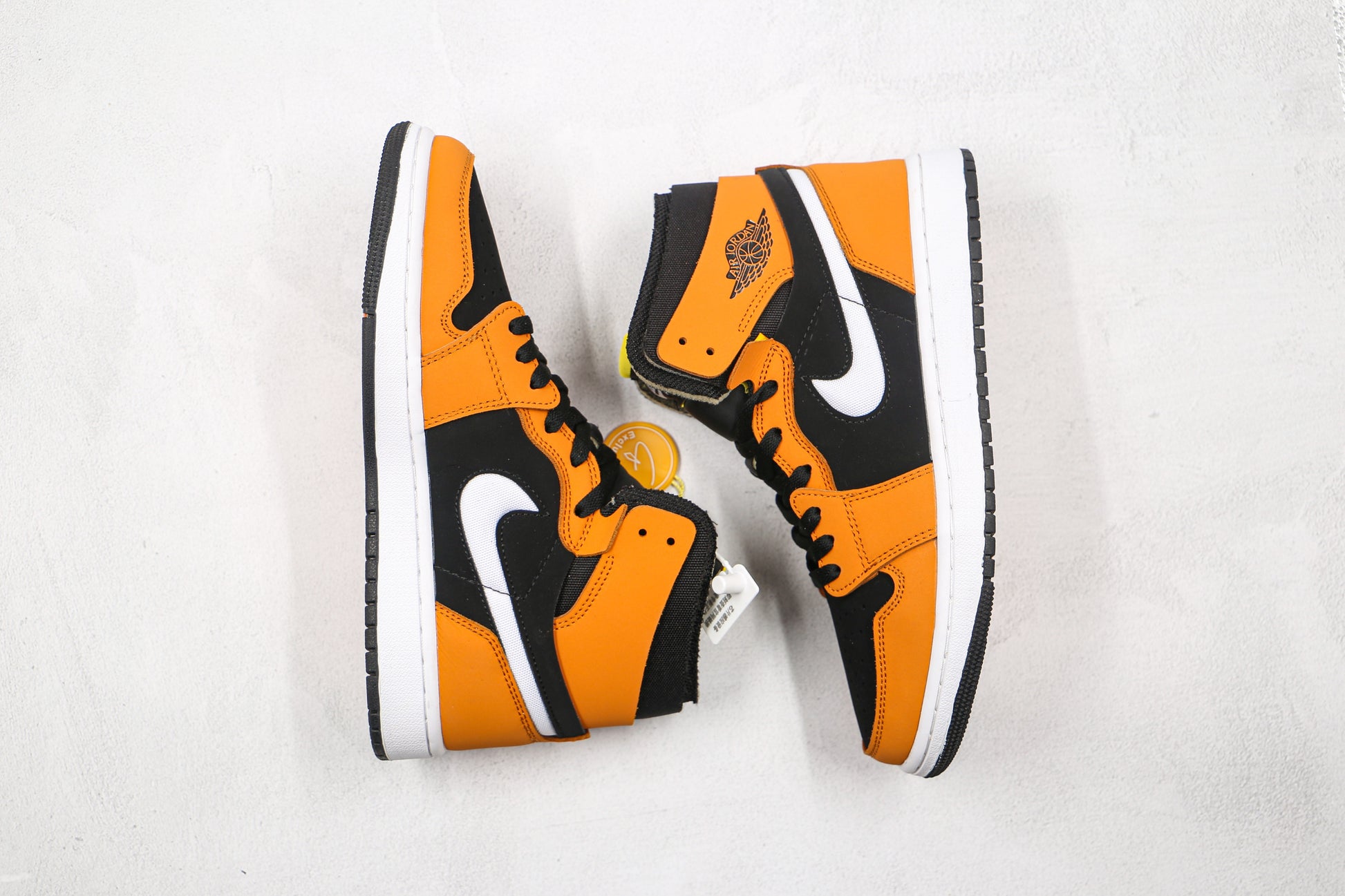 Air Jordan 1 High Black Yellow Brown