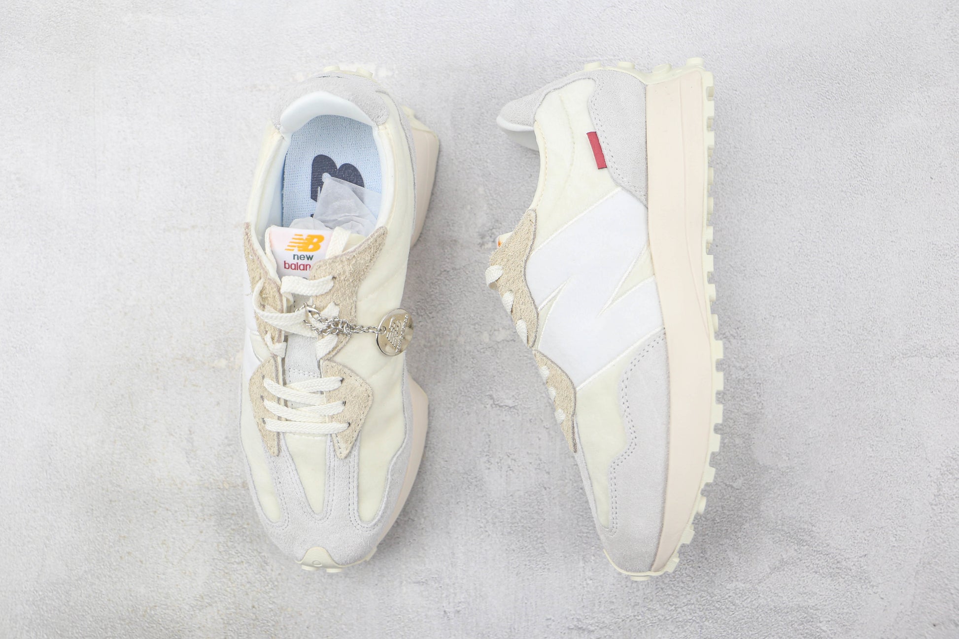 New Balance 327 Silver White MD327FG