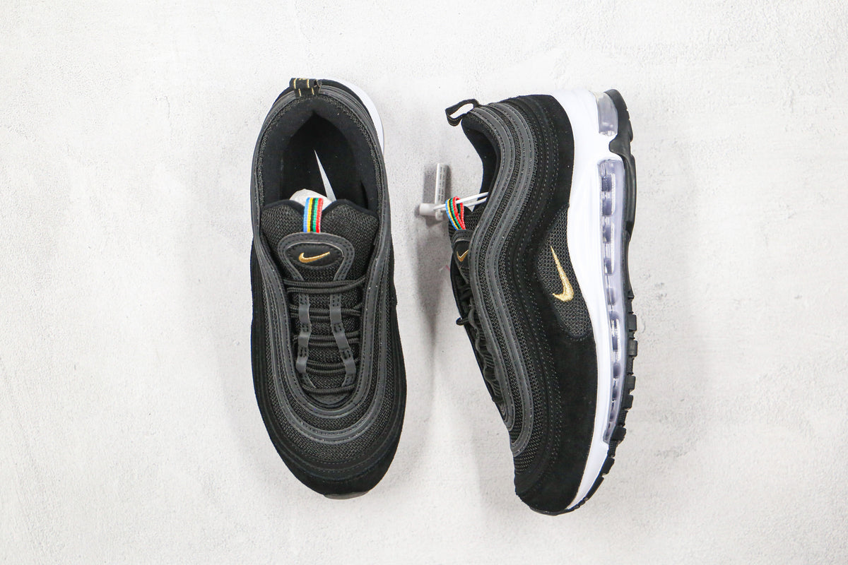 Nike Air Max 97 Black Gold Swoosh