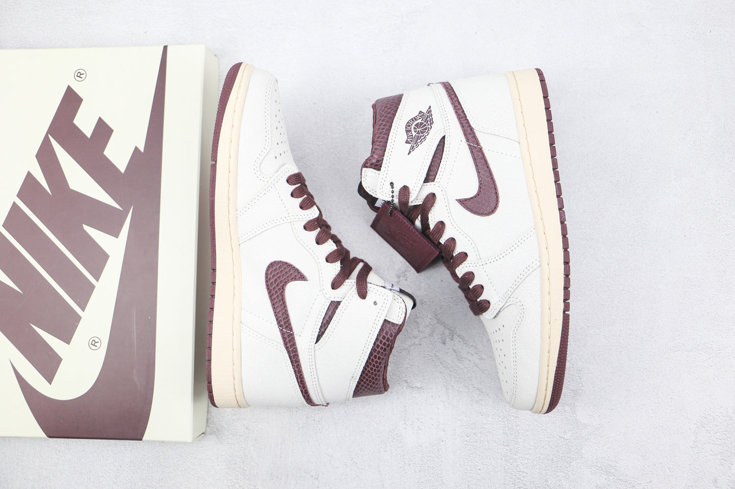 Air Jordan 1 High A Ma Maniere Burgundy Snakeskin