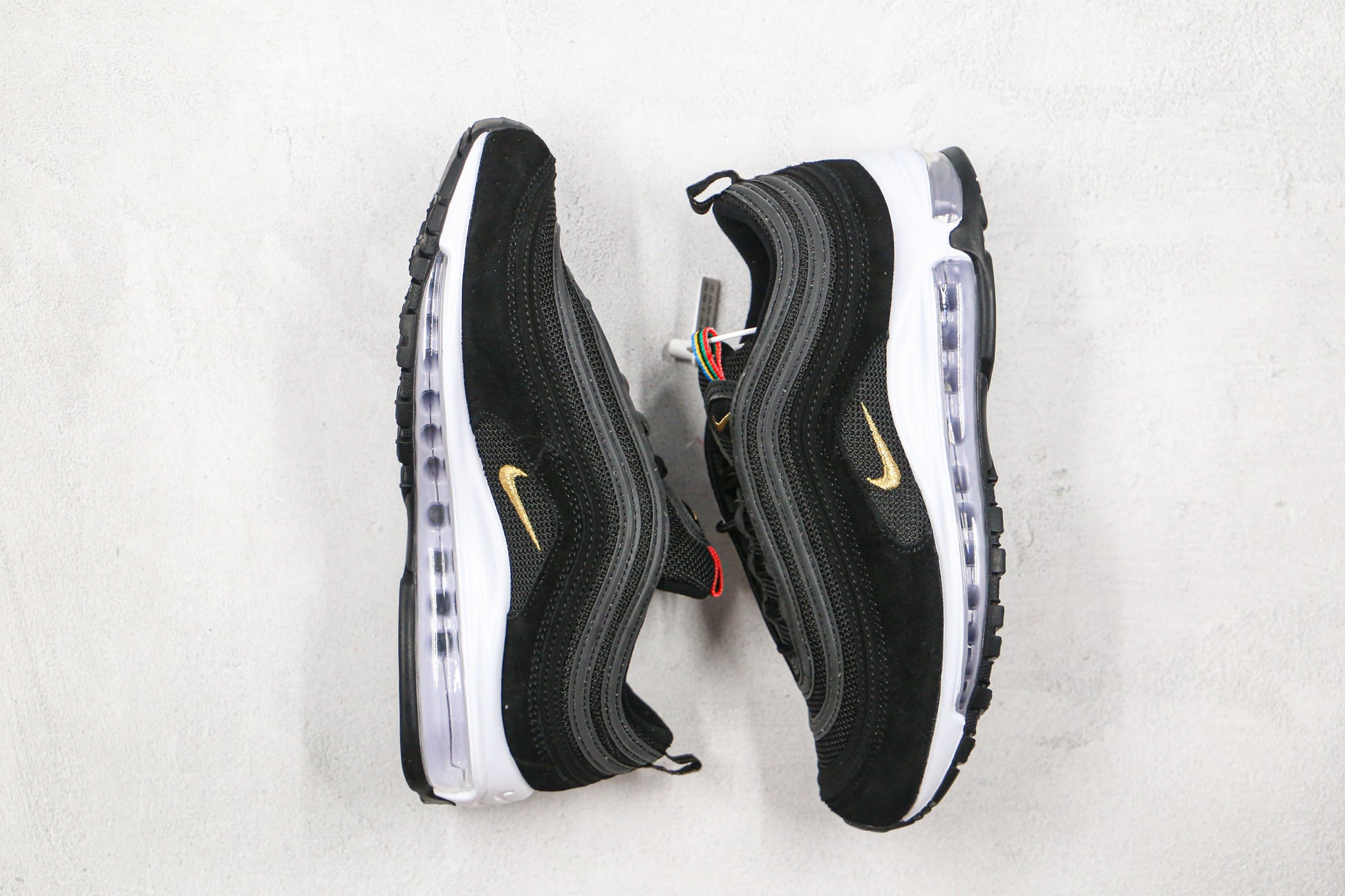 Nike Air Max 97 Black Gold Swoosh