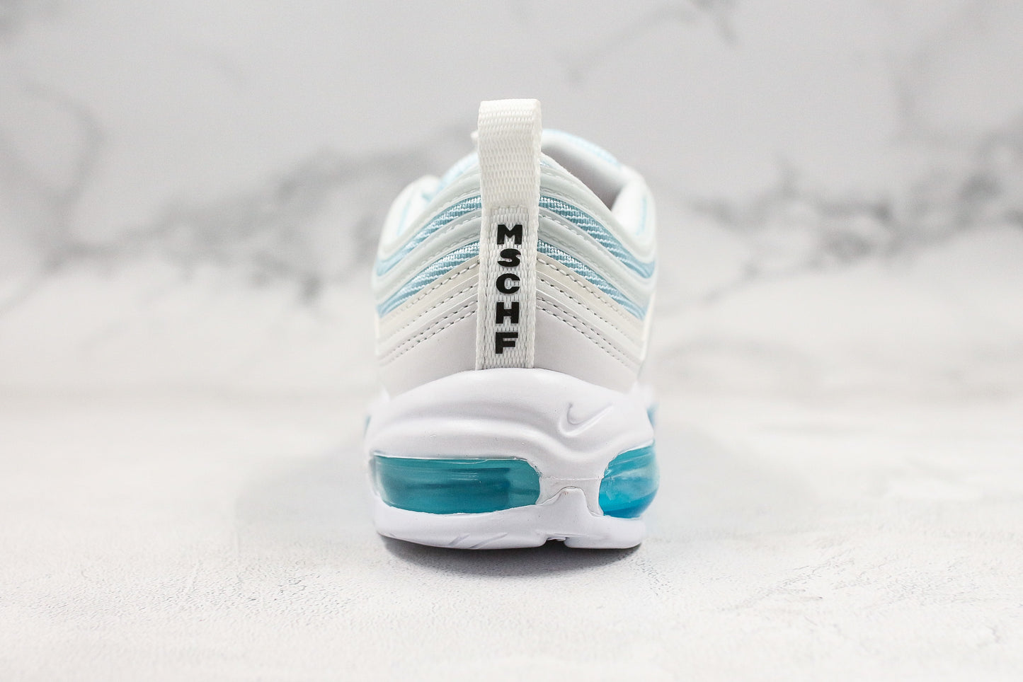 Nike Air Max 97 MSCHF x INRI Jesus Shoes Blue Tint