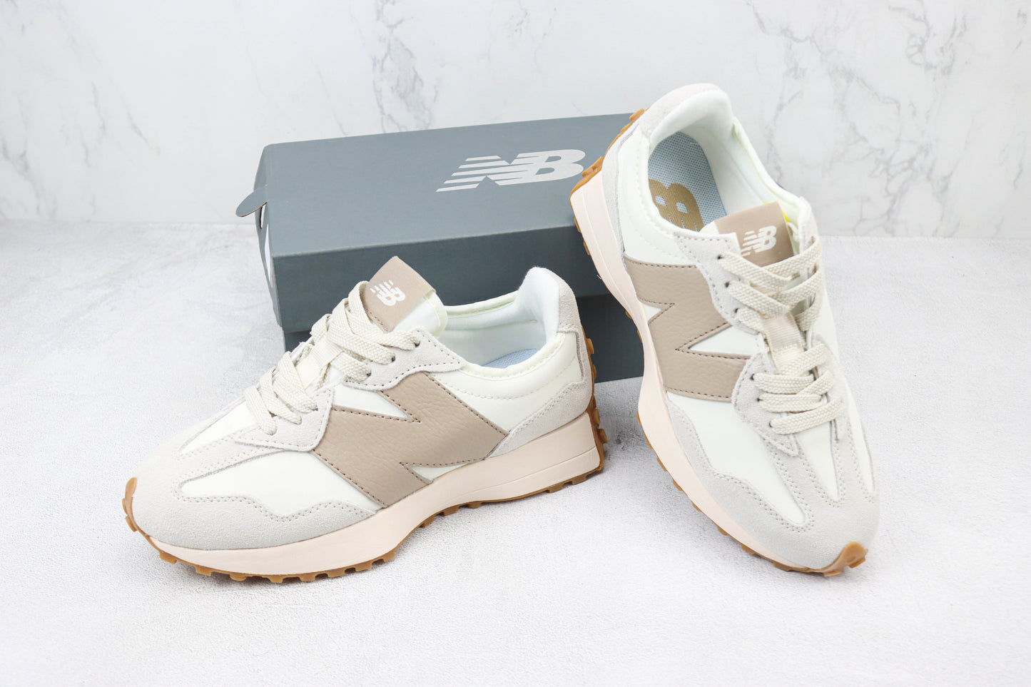 New Balance 327 White Silver U327LZ