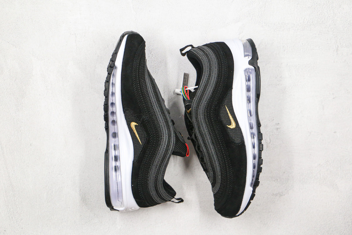 Nike Air Max 97 Black Gold Swoosh