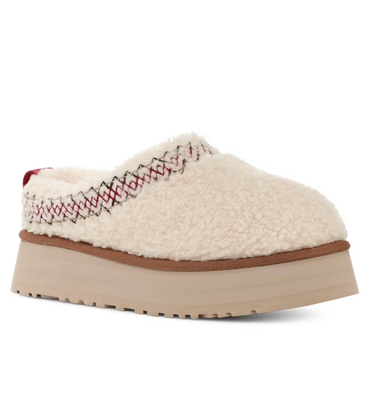 Ugg Tazz Platform Slippers Sheep White