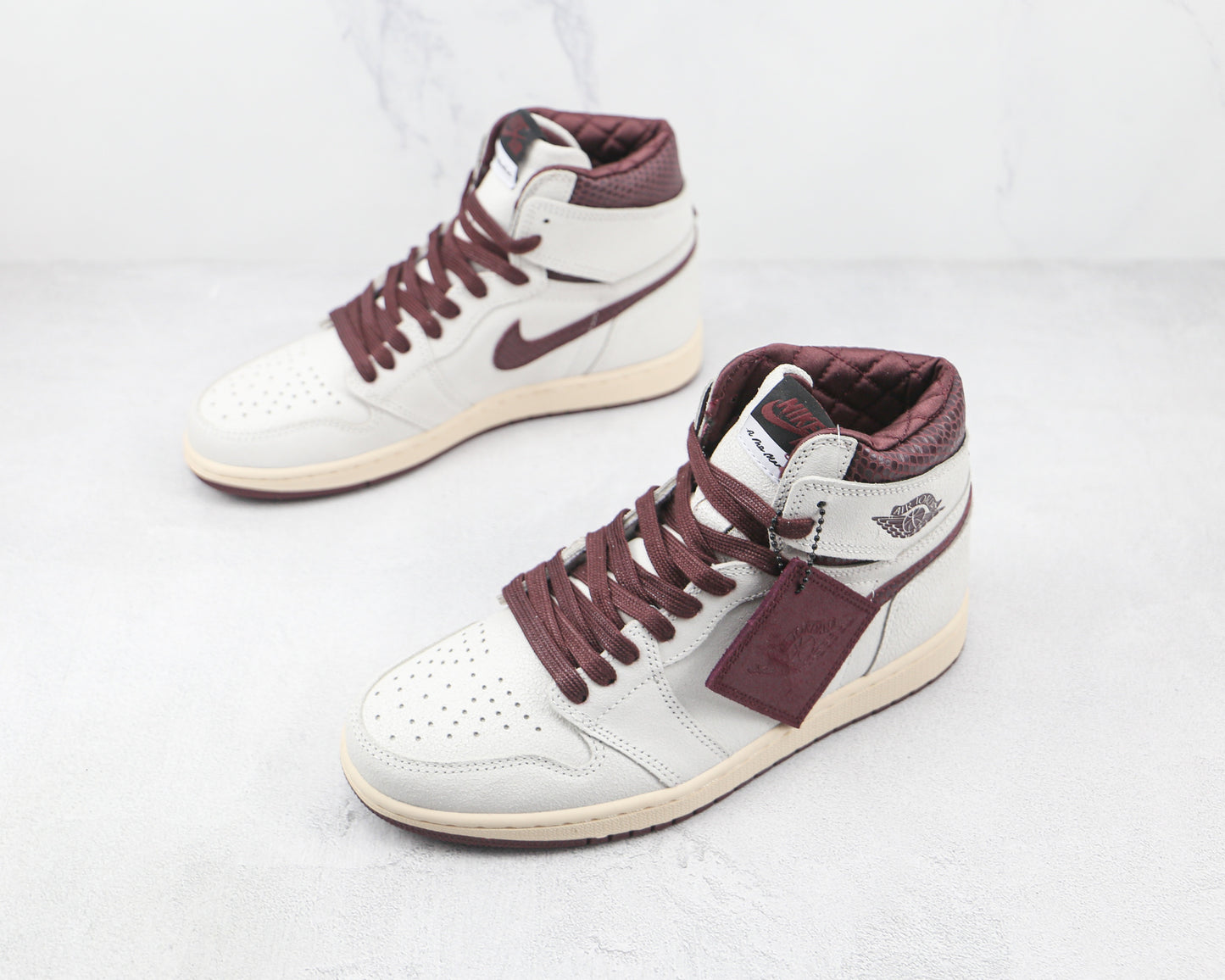Air Jordan 1 High A Ma Maniere Burgundy Snakeskin
