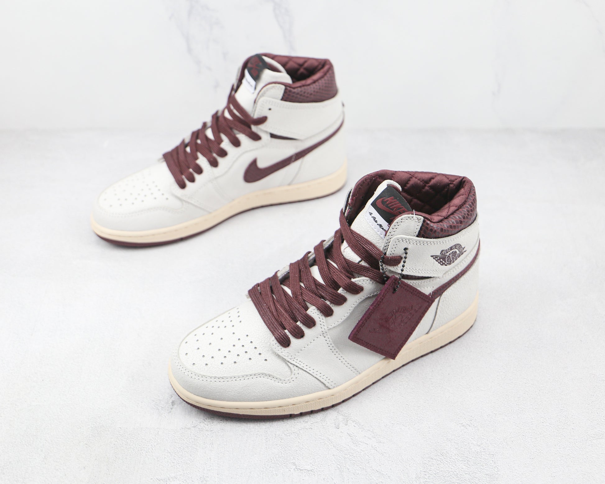 Air Jordan 1 High A Ma Maniere Burgundy Snakeskin