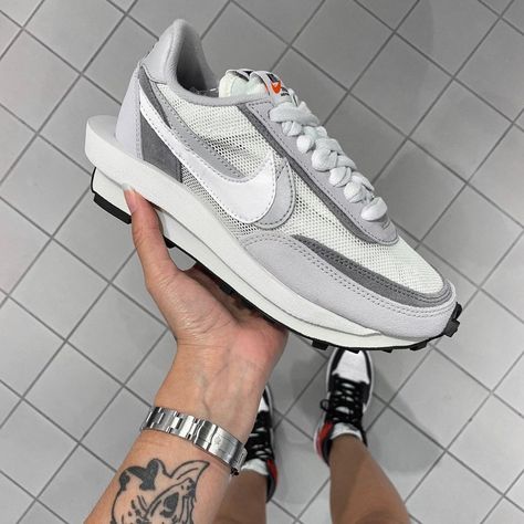 Nike Ld Waffle Sacai White Grey