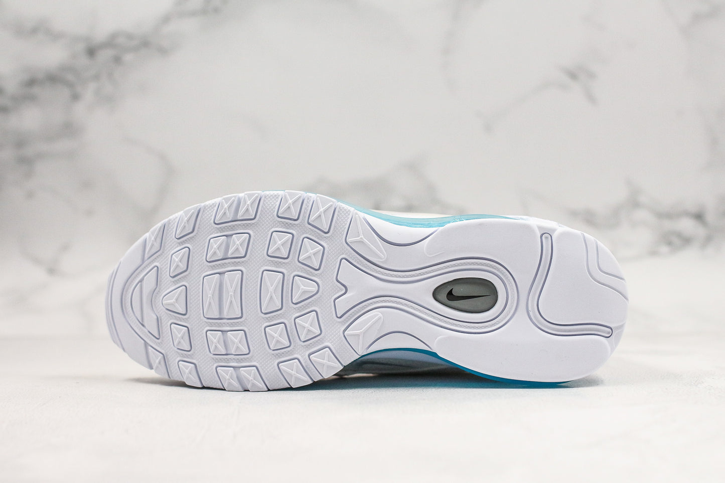 Nike Air Max 97 MSCHF x INRI Jesus Shoes Aqua
