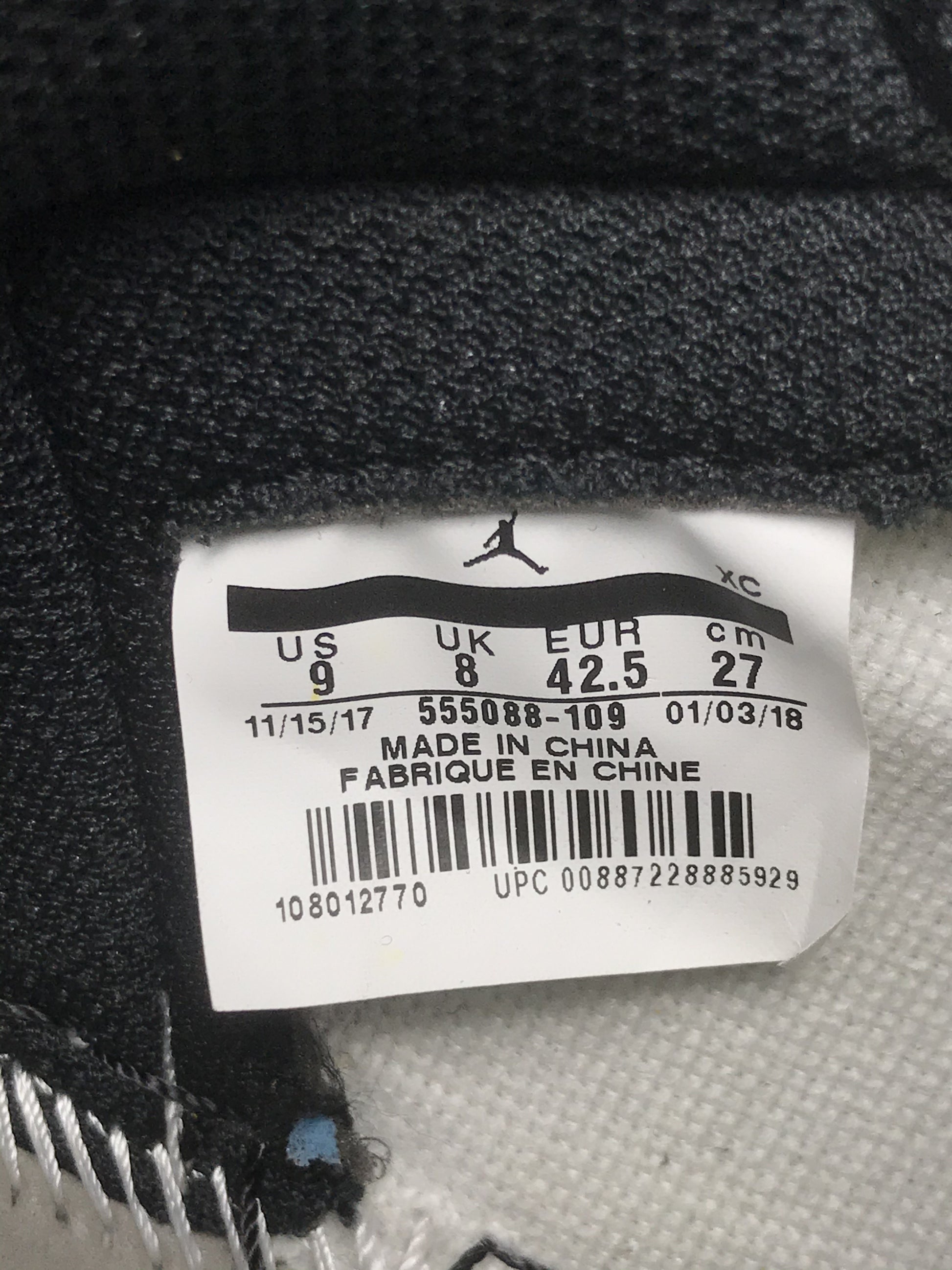 Air Jordan 1 High Black Yellow Toe