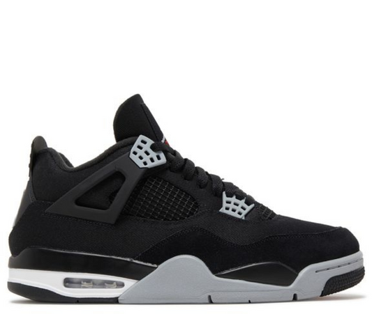 Air Jordan 4 Black Canvas