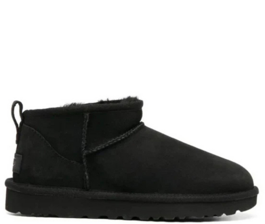 Ugg classic ultra mini ankle boots black