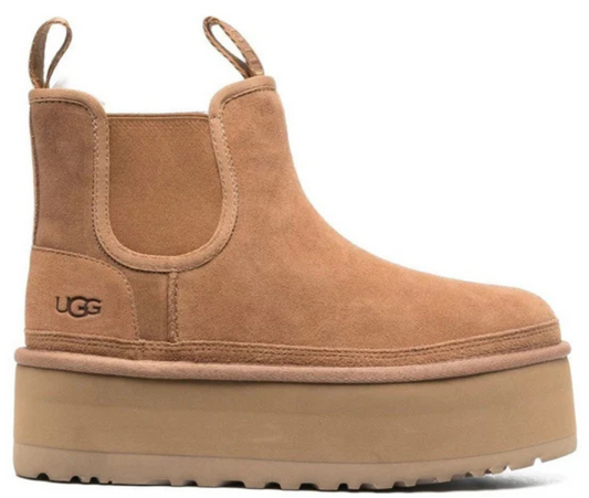 Neumel Platform Chelsea boots Chestnut