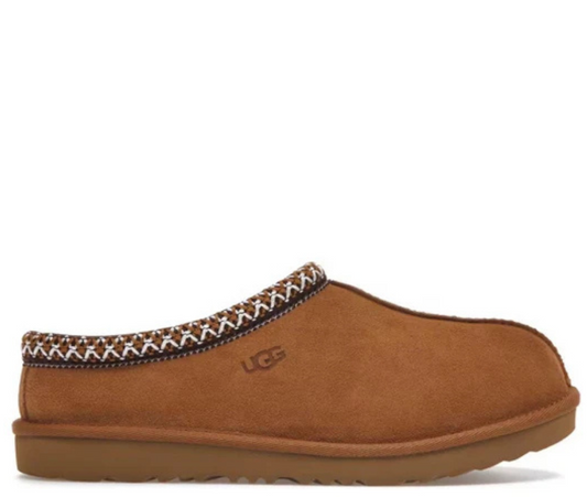 Ugg Tasman suede slippers camel black