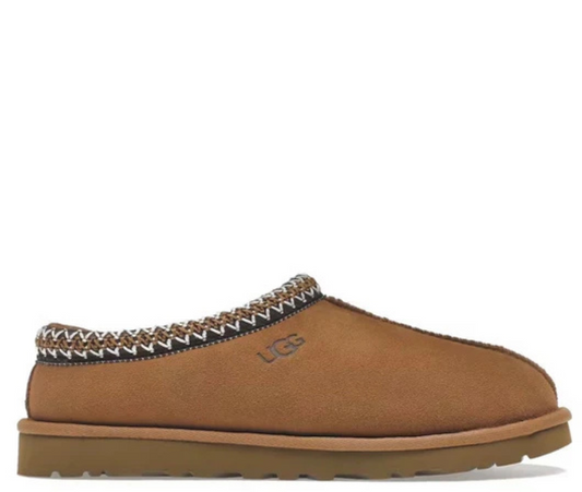 Ugg Tasman suede slippers brown black