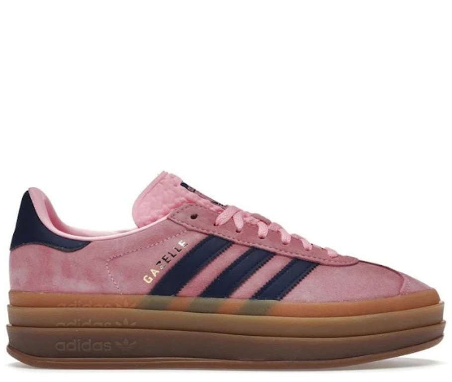 Adidas gazelle navy blue pink platform