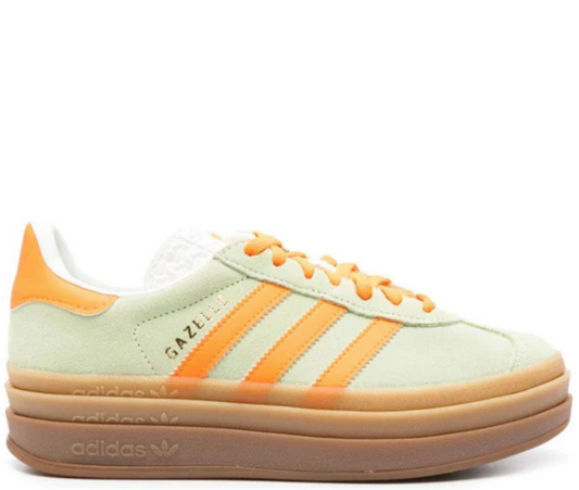 Adidas gazelle platform Light Green Peach