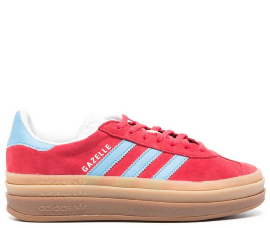 Adidas gazelle platform Red Blue