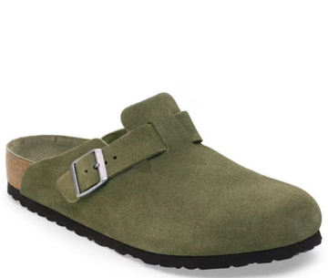 Birkenstock Boston Slippers Dark Green