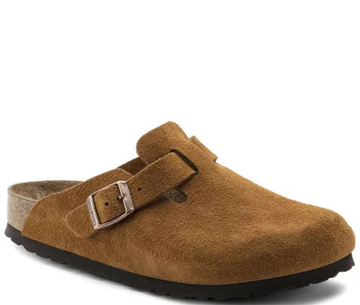 Birkenstock Boston Slippers Seude Coffee Orange