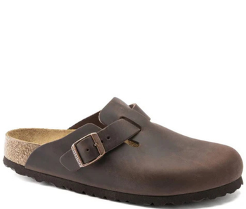 Birkenstock Boston Slippers Oiled Leather Habana