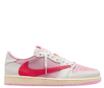 Air Jordan 1 Low Travis Scott OG ‏Shy Pink and Tropical Pink Leather