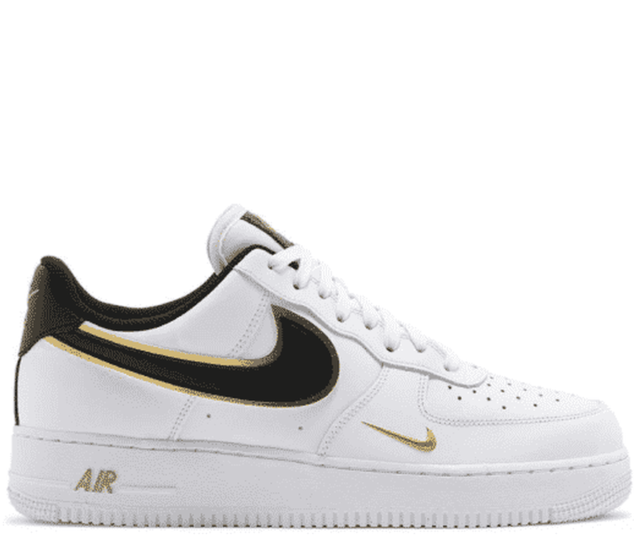Nike Air Force 1 White Metallic Gold