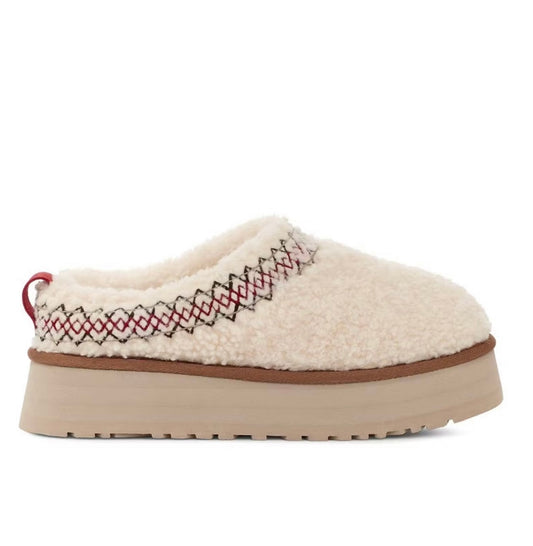 Ugg Tazz Platform Slippers Sheep White