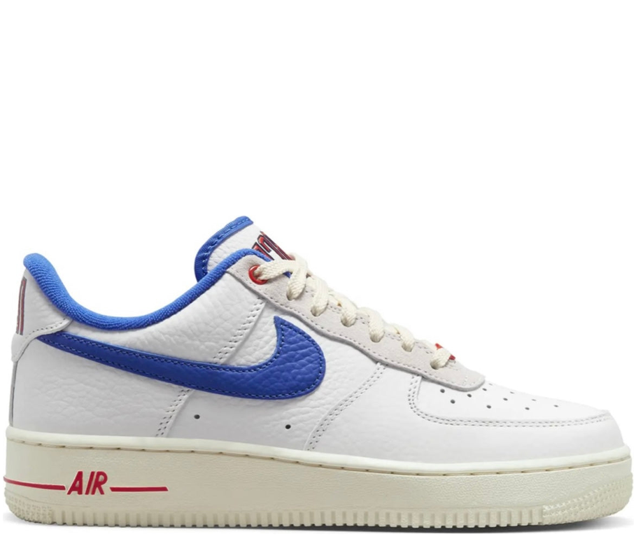 Nike Air Force 1 White Blue Red