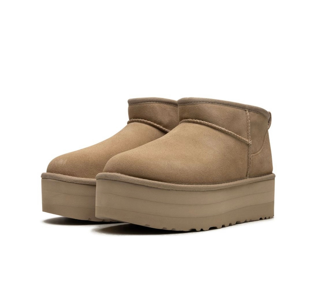 Ugg Classic Ultra Mini Platform 50Mm "Mustard Seed" Boots