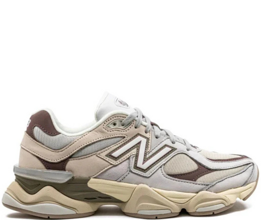 New Balance 9060 Light grey and green olive