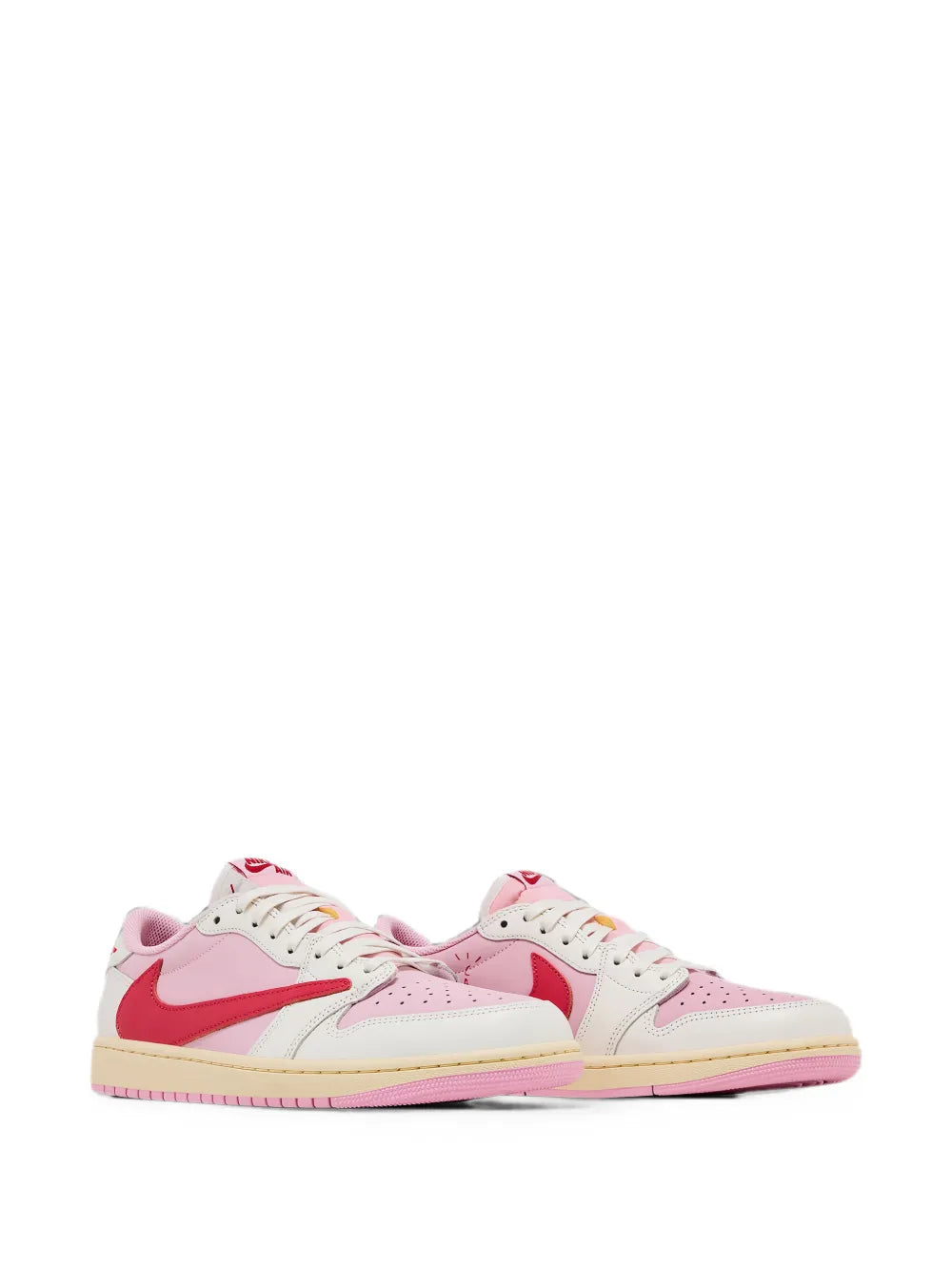 Air Jordan 1 Low Travis Scott OG ‏Shy Pink and Tropical Pink Leather