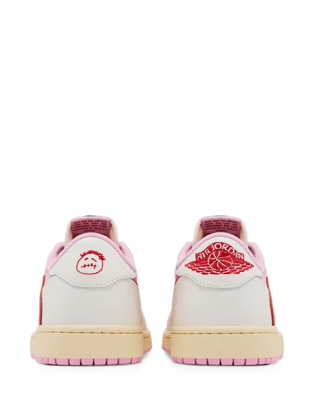 Air Jordan 1 Low Travis Scott OG ‏Shy Pink and Tropical Pink Leather