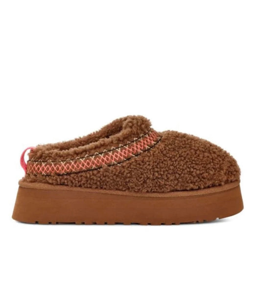 Ugg Tazz Slippers Platform Sheep Brown