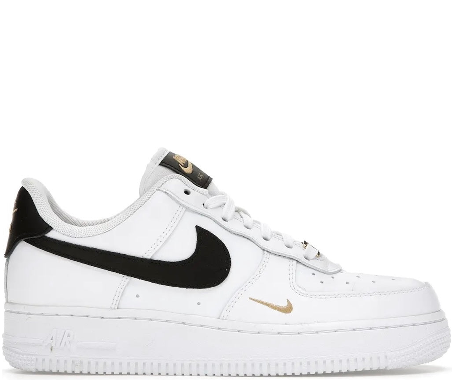 Nike Air Force 1 White Black Mini Swoosh