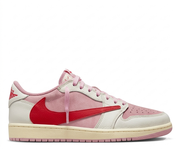 Air Jordan 1 Low Travis Scott OG ‏Shy Pink and Tropical Pink Seude