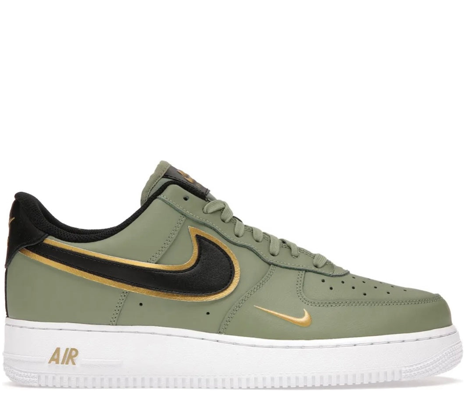 Nike Air Force 1 Olive Black Gold