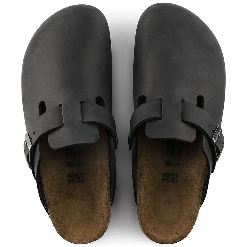 Birkenstock Slippers Oiled Leather Black